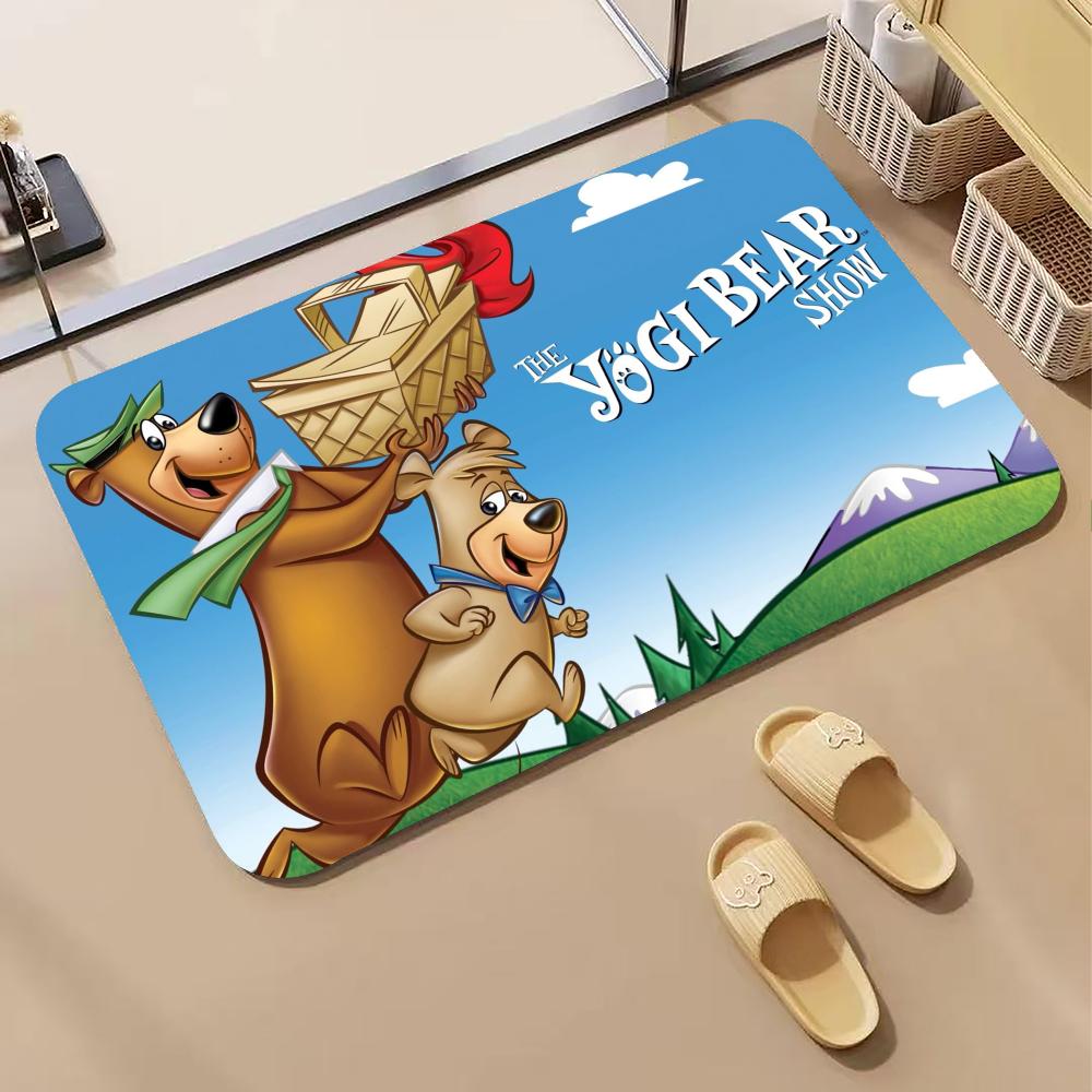 Quick Dry Diatomite Bath Mat - クラシック Y-Yogi B-Bear フロアマット 珪藻土バスマット、速乾吸水性滑り止めドアマット