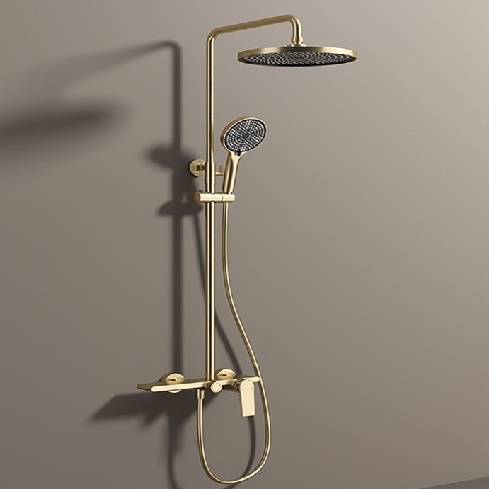 High Pressure Shower Head Handheld - シャワーセット、温冷混合栓、レインフォールシャワーヘッド、ハンドヘルドスプレー、高圧、真鍮製蛇口、浴室設備、節水