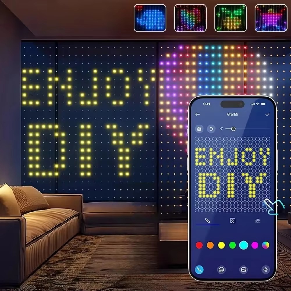 クリスマス用ネットライトセット。Bluetoothアプリで操 - Lighting のレビューと価格