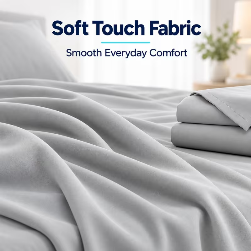 3点または4点セットのベッドシーツセット。通気性の良い柔らか - Fitted Bed Sheets Deep Pocket のレビューと価格