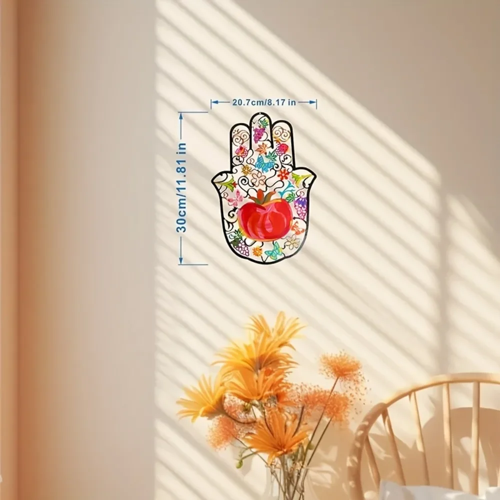 CIFBUY ハムサの手の形をした金属製の壁飾り。カラフルな - Home Decor のレビューと価格