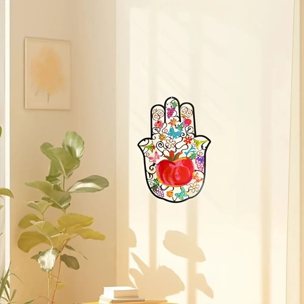 CIFBUY ハムサの手の形をした金属製の壁飾り。カラフルな - Home Decor のレビューと価格