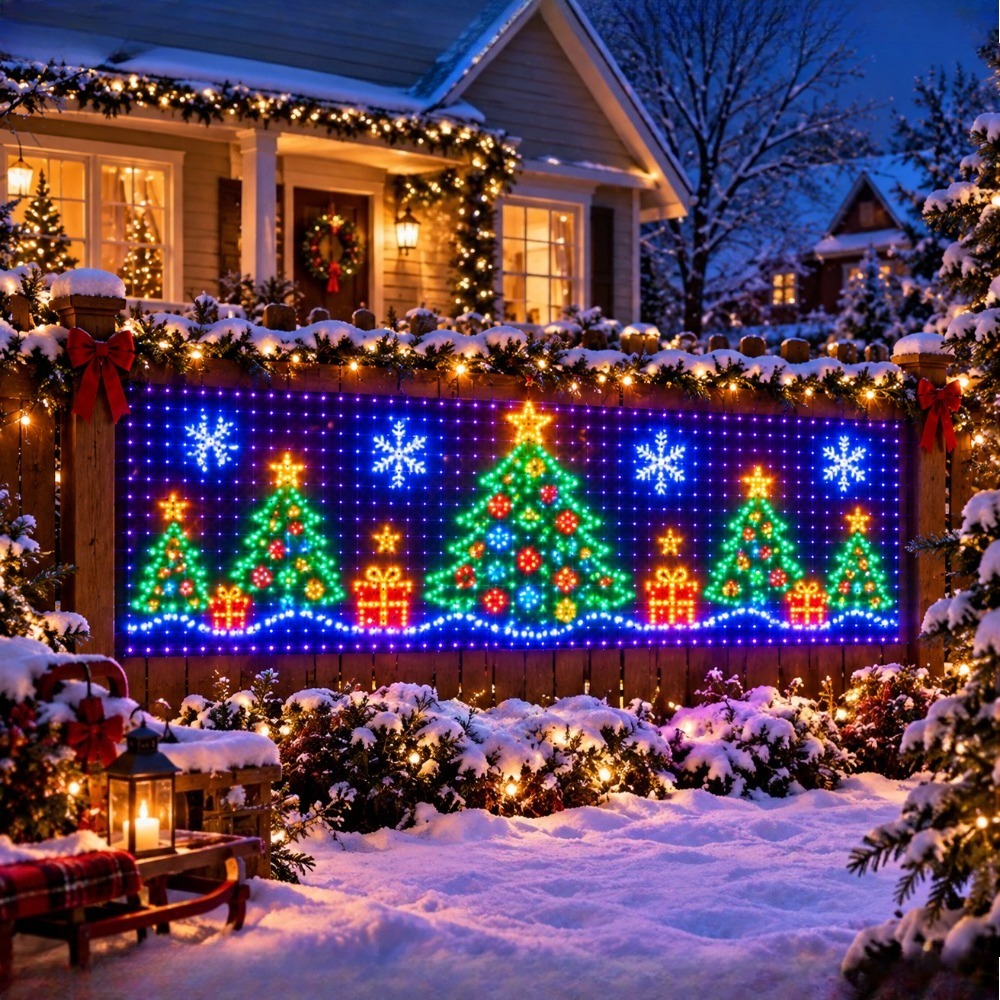 クリスマスギフト用、パターンライト付きネットライトセット。B - Lighting のレビューと価格