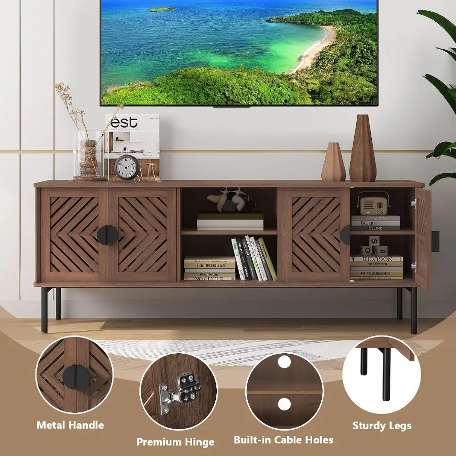 63cmのテレビ台。リビングルーム用。収納棚付きのエンジニア - Storage & Organization のレビューと価格