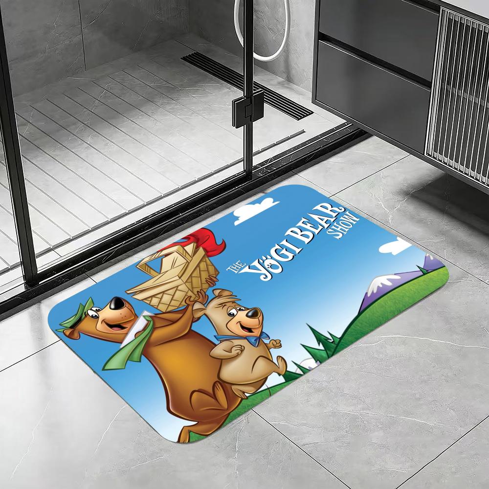 クラシック Y-Yogi B-Bear フロアマット 珪藻土 - Quick Dry Diatomite Bath Mat のレビューと価格