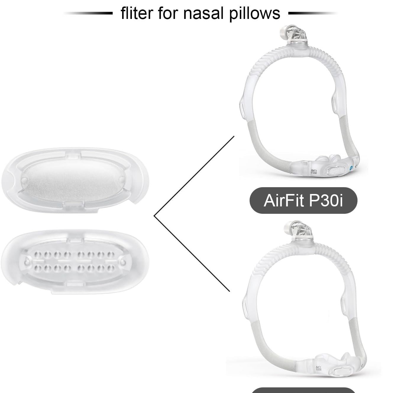 10～30個入りの交換用AirFit N30i P30i用鼻 - Anti Snore Contour Pillow のレビューと価格