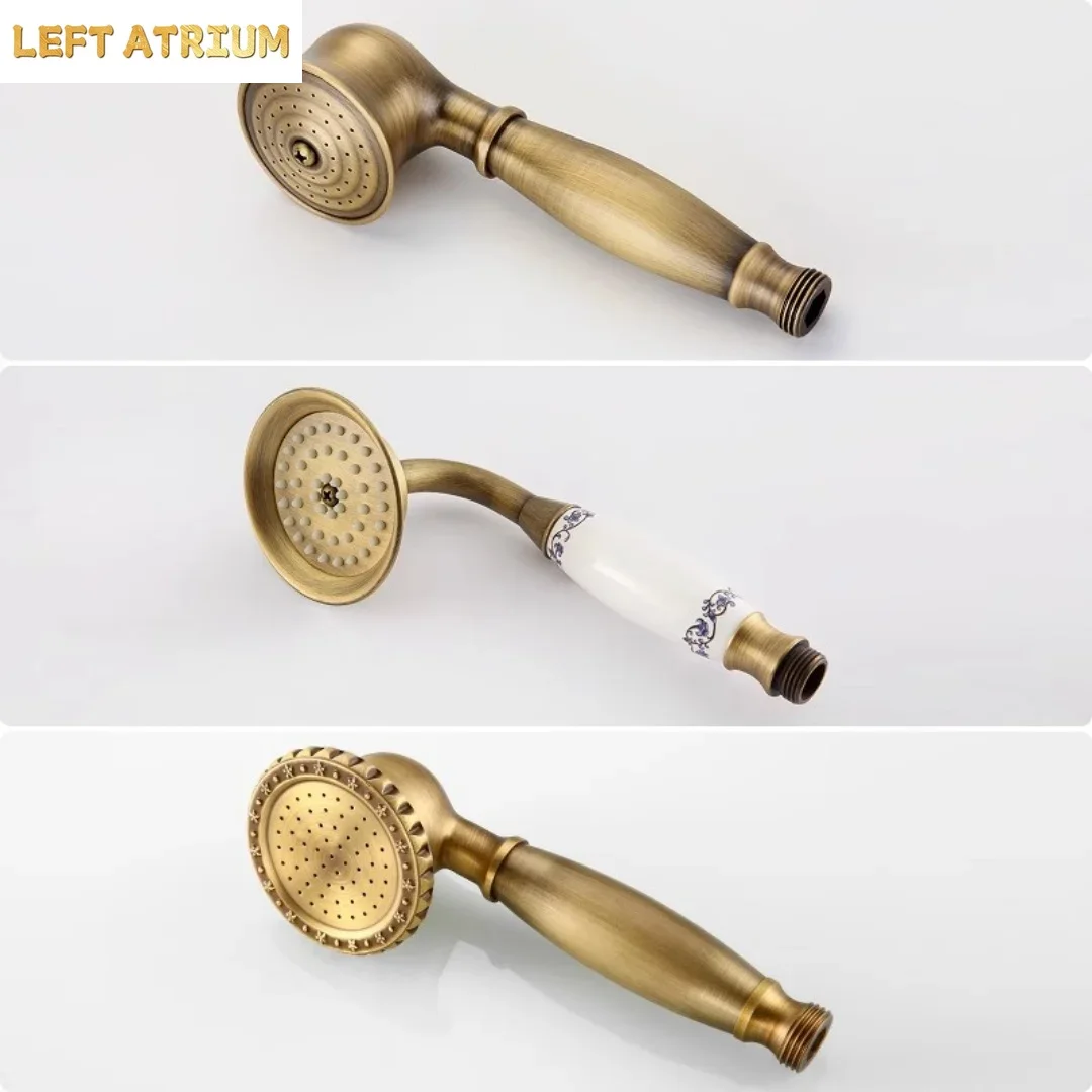 真鍮製のローズゴールドカラー、浴室用ハンドヘルドシャワーヘッ - High Pressure Shower Head Handheld のレビューと価格
