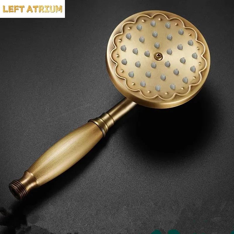 真鍮製のローズゴールドカラー、浴室用ハンドヘルドシャワーヘッ - High Pressure Shower Head Handheld のレビューと価格